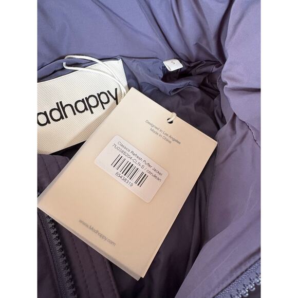 SMALL Madhappy Navy Cozy Down Jacket - Picture 2 of 4